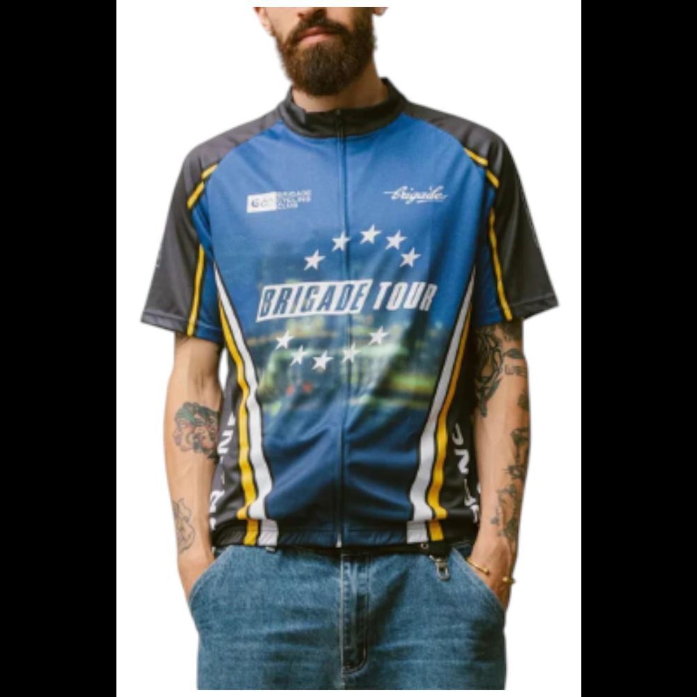 Brigade Men's Granfondo Cycling Jersey Blue